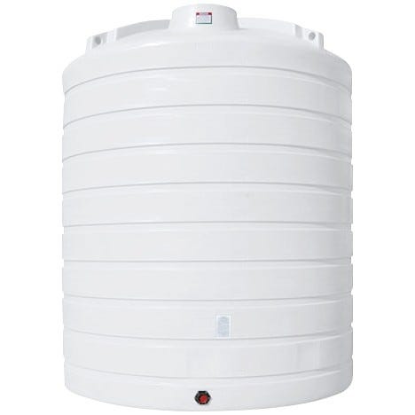 Buy 10000 Gallon Plastic Vertical Liquid Storage Tank in White by Enduraplas of White color for only $15,115.50