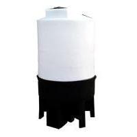 Buy 100 Gallon 20 Degree Plastic Cone Bottom Tank with Poly Stand by Chemtainer for only $1,020.00