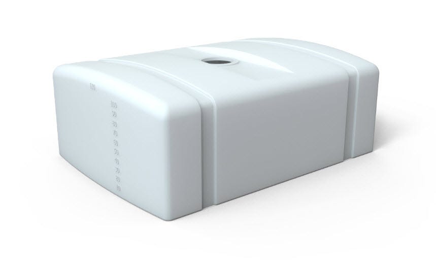 Buy 200 Gallon Above Ground Low Profile Septic Job Shack Holding Tank in White by Norwesco of White color for only $539.99