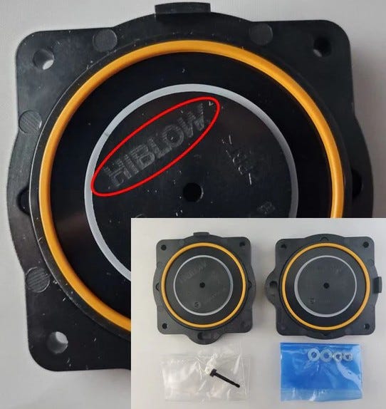 Buy HP-100/120 Diaphragm Mounting Block (2 pcs/set) by HIBLOW USA, INC. for only $52.25