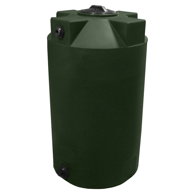 Buy 125 Gallon Plastic Vertical Water Storage Tank in Green by Bushman of Green color for only $489.99