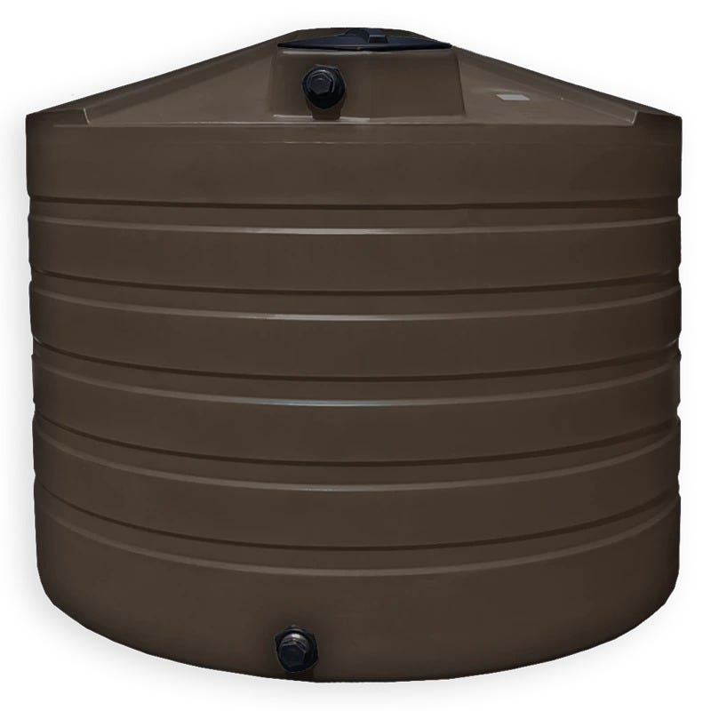Buy 1320 Gallon Plastic Vertical Water Storage Tank in Dark Brown by Bushman of Brown color for only $1,763.99