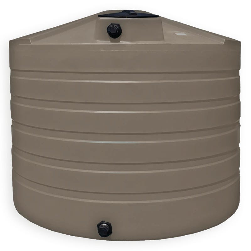 Buy 1320 Gallon Plastic Vertical Water Storage Tank in Mocha by Bushman of Mocha color for only $1,763.99