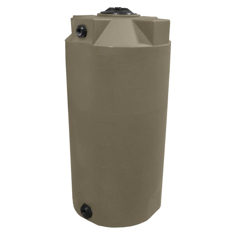 Buy 150 Gallon Plastic Vertical Water Storage Tank in Mocha by Bushman of Mocha color for only $559.99