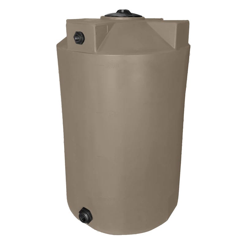 Buy 200 Gallon Plastic Vertical Water Storage Tank in Mocha by Bushman of Mocha color for only $689.99