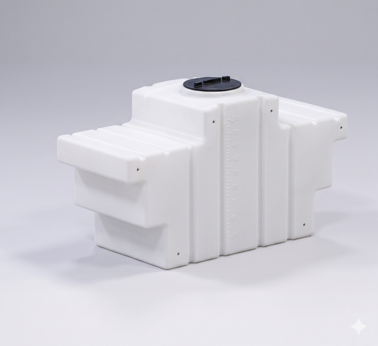 Buy 200 Gallon Space Saver Pick Up Truck Tank by Norwesco of White color for only $514.50