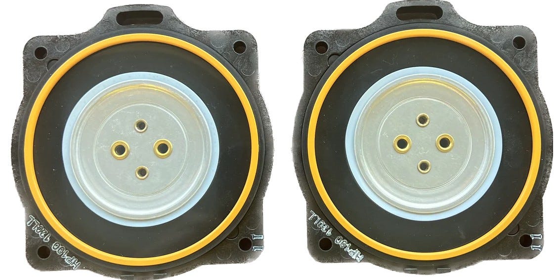 Buy HP-100LL/120LL/150/200 Diaphragm Mounting Block (2 pcs/set) by HIBLOW USA, INC. for only $61.08