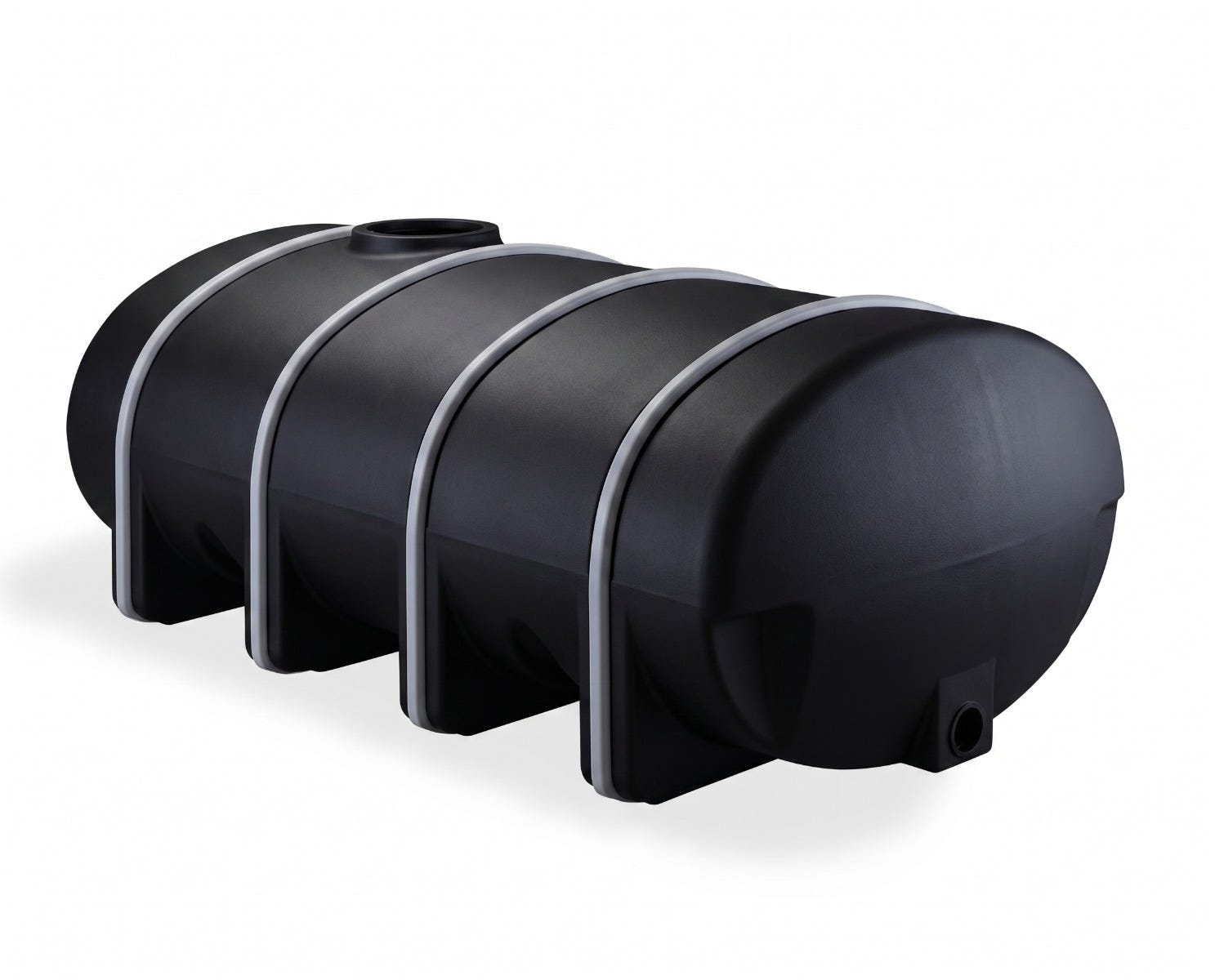 Buy 2650 Gallon Elliptical Leg Tank in Black with Baffles by Norwesco of Black color for only $9,558.85