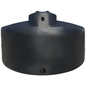 Buy 1550 Gallon Vertical Water Storage Tank in Black by Norwesco of Black color for only $1,459.99