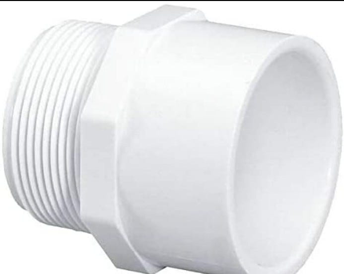 Buy SCH 40 PVC Male Adapter by Aluminum Tank Industries for only $0.25
