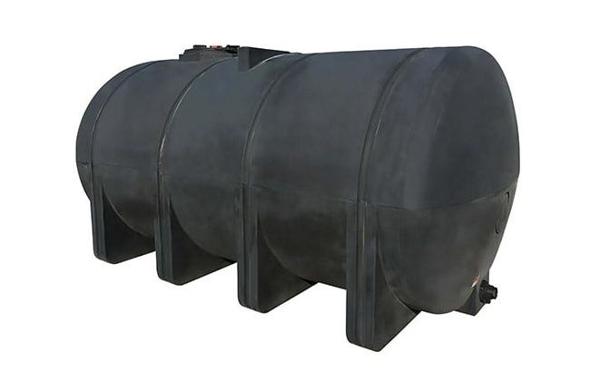 Buy 3250 Gallon Horizontal Elliptical Leg Tank in Black by Norwesco of Black color for only $7,649.99