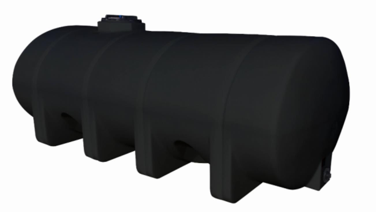 Buy 1635 Gallon HDPE Horizontal Elliptical Leg Tank in Black by Norwesco of Black color for only $4,026.00