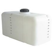 Buy 45 Gallon Plastic Portable Flat Bottom Utility Tank in White by Norwesco of White color for only $189.99
