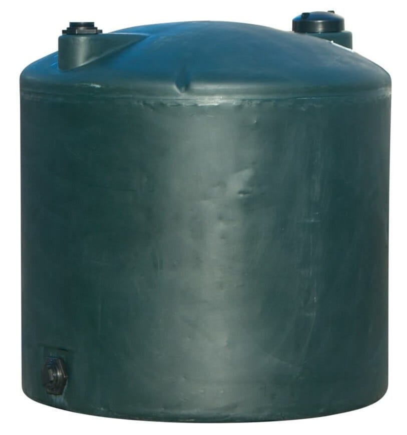 Buy 220 Gallon Vertical Water Storage Tank in Green by Norwesco of California Green color for only $485.00