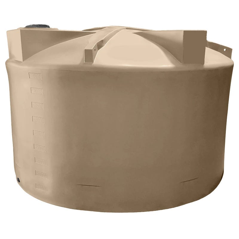 Buy 5000 Gallon Plastic Vertical Water Storage Tank in Mocha by Bushman of Mocha color for only $5,803.99