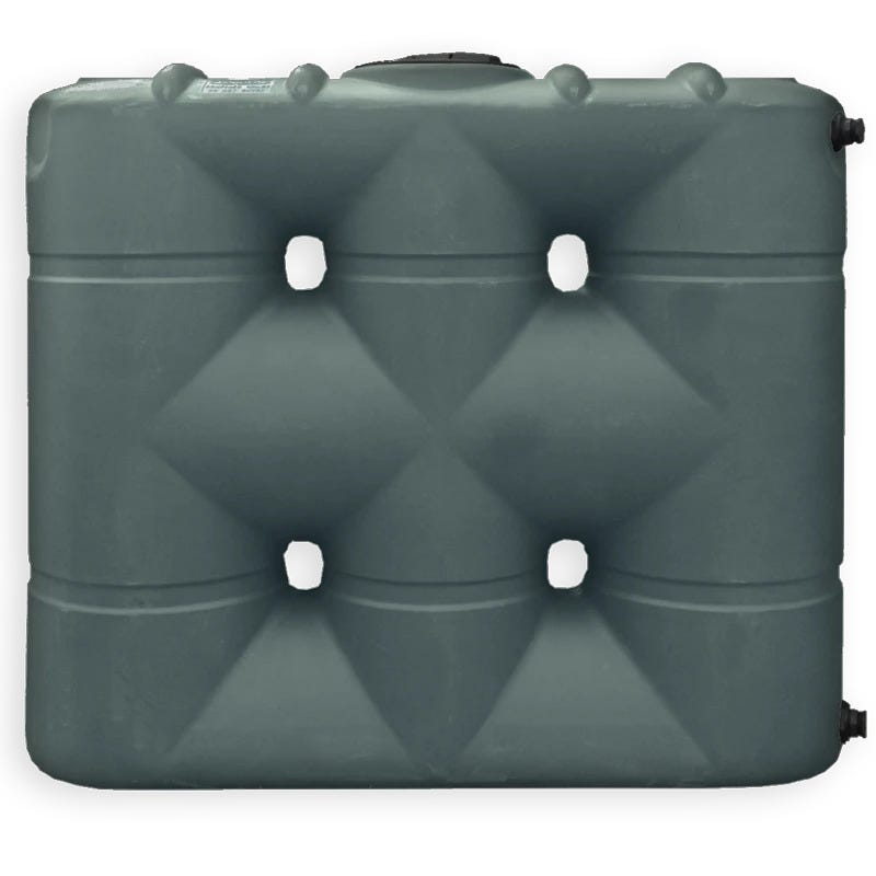 Buy 530 Gallon Slimline Water Storage Tank in Dark Green by Bushman of Green color for only $1,699.99