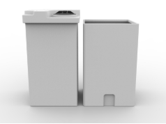 Buy 80 Gallon XLPE Square Dual Containment Tank by Snyder Industries of White color for only $1,552.50