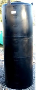 Buy 250 Gallon Plastic Vertical Water Storage Tank in Black by DuraCast of Black color for only $569.99