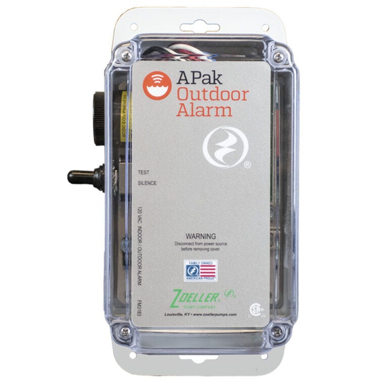Buy Standard Apak Outdoor Alarm System With Mechanical Float by Zoeller Pump for only $299.00
