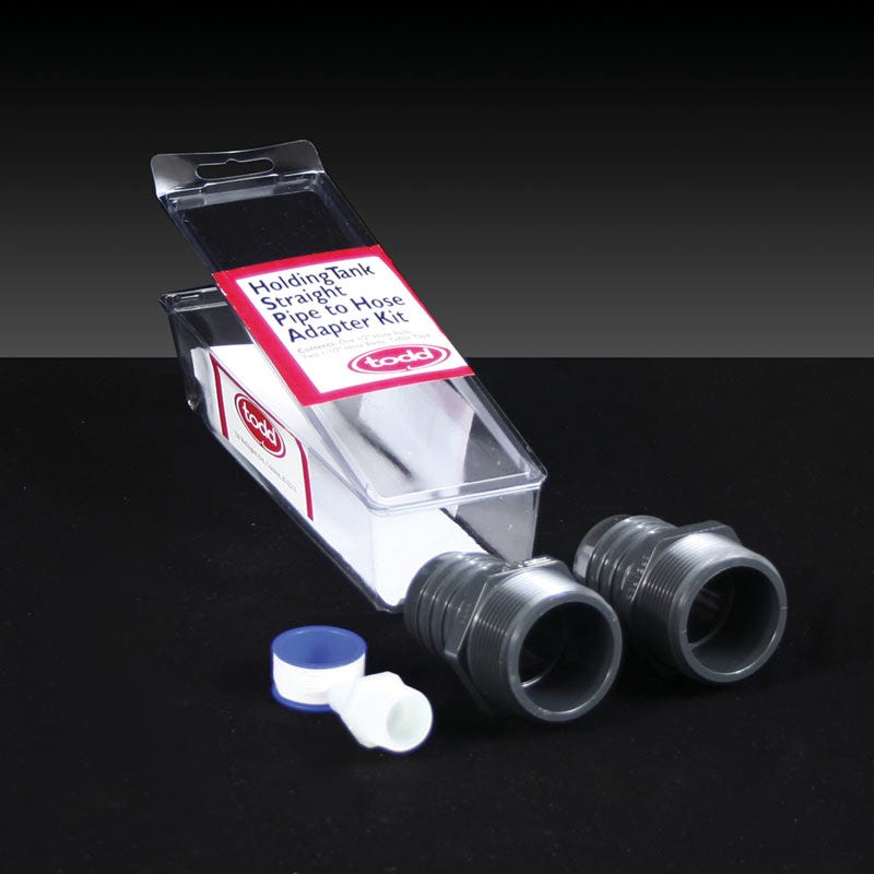 Buy Todd Holding Tank Straight Pipe to Hose Adaptor Kit by Chemtainer for only $24.17