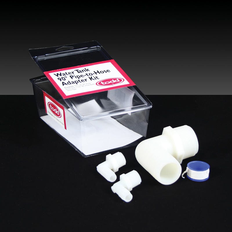 Buy Marine / RV Water Tank 90 Degree Barb to Hose Adaptor Kit by Chemtainer for only $24.17