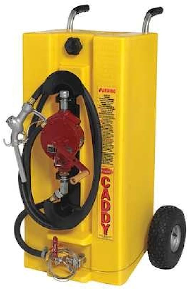 Buy 28 Gallon Plastic Diesel Fuel Caddy with Industrial Pump by Chemtainer for only $530.99