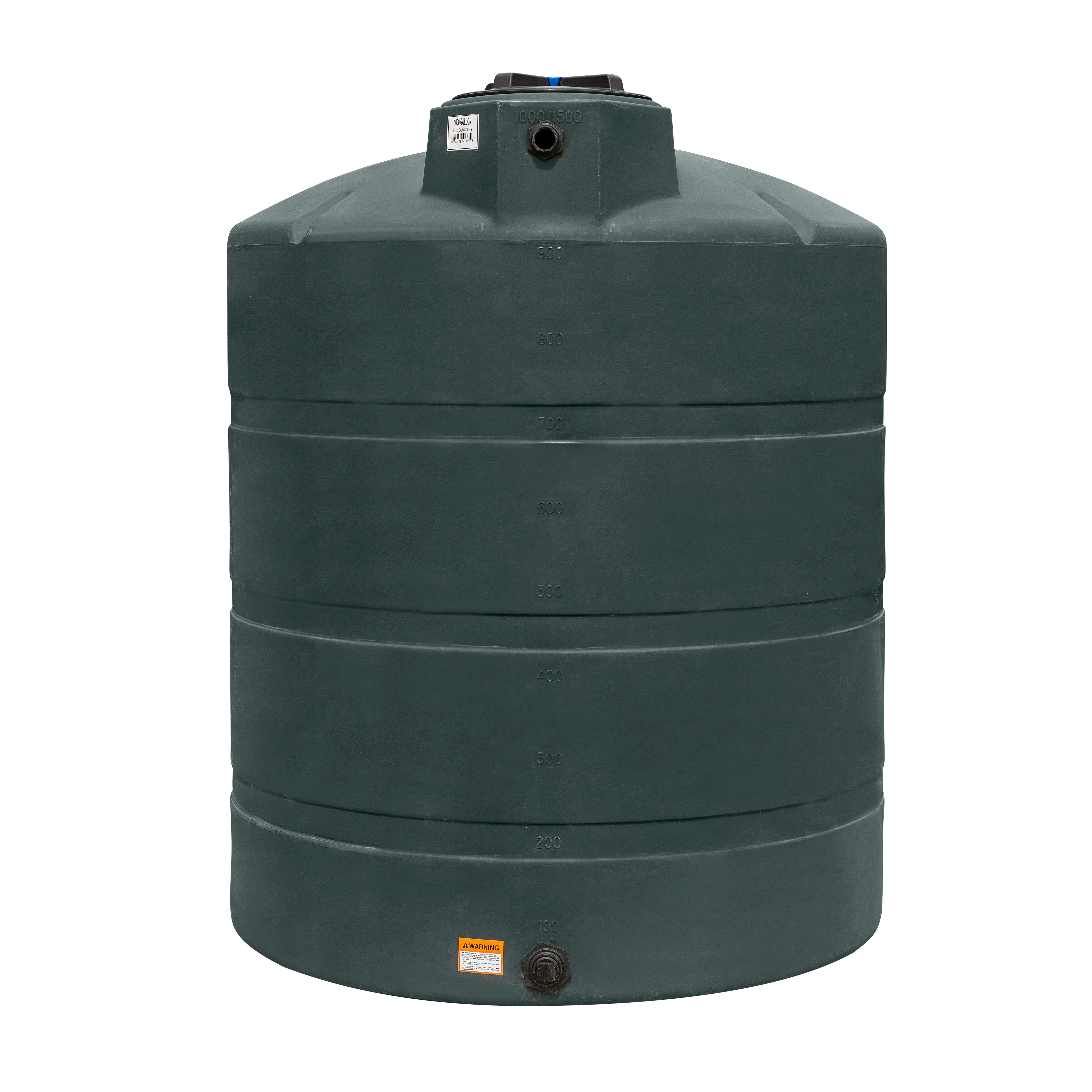 Buy 1000 Gallon Vertical Water Storage Tank in Green by Norwesco of California Green color for only $1,386.13