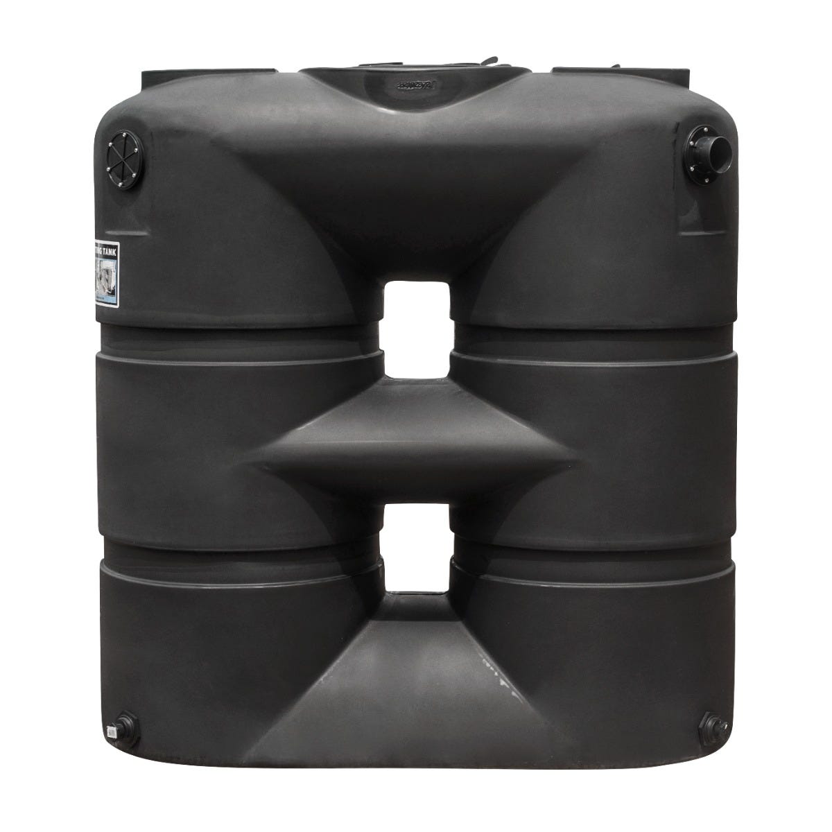 Buy 265 Gallon Plastic Vertical Rainwater Harvesting Tank with Slimline Design in Black by Bushman for only $1,094.82