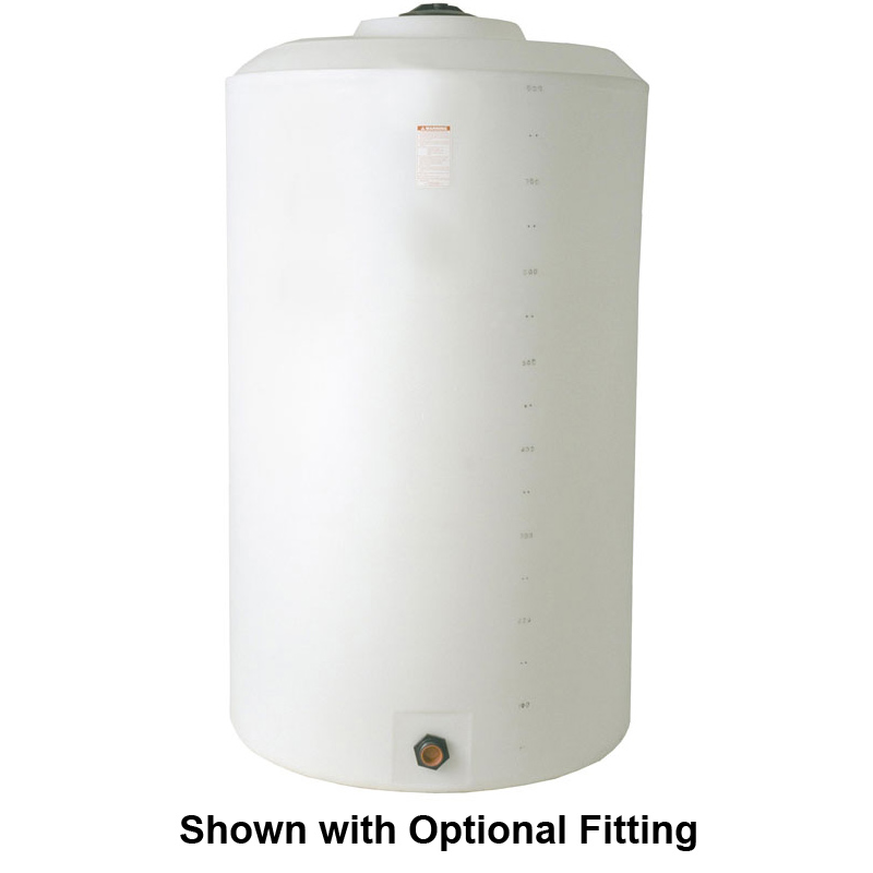 Buy 850 Gallon Plastic Vertical Liquid Storage Tank in White by Ace Roto-Mold of White color for only $1,114.99