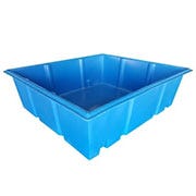 Buy 200 Gallon Plastic Aquaponics Grow Bed Tray in Blue by Bushman of Blue color for only $527.99