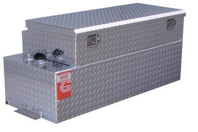 Buy 42 Gallon Auxiliary Gasoline Fuel Tank and 9 Inch Toolbox Combo - No Install Kit by Aluminum Tank Industries for only $1,286.15