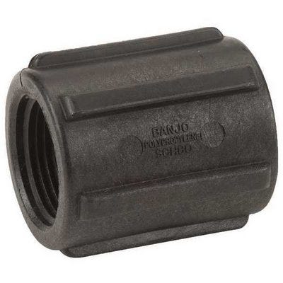 Buy 1 Inch Poly Pipe Coupling by Banjo Fittings and Valves for only $3.92