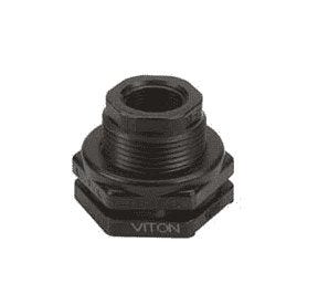Buy .5 Inch Bulkhead Fitting with Viton Gasket by Banjo Fittings and Valves for only $19.99