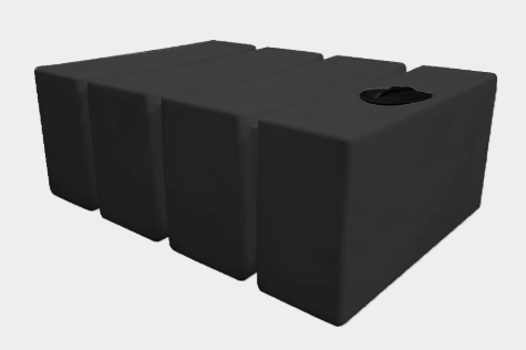 Buy 700 Gallon Rectangle Water Storage Tank in Black by Bushman of Black color for only $3,823.00