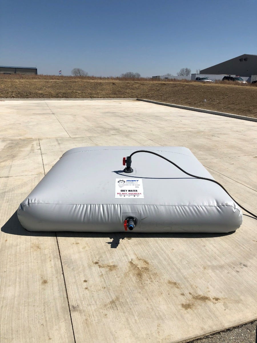 Buy 2500 Gallon Reinforced PVC Gray Water Bladder Tank by Husky Portable Containment for only $1,981.67