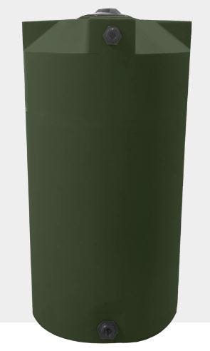 Buy 250 Gallon Plastic Vertical Rainwater Harvesting Tank in Green by Bushman of Green color for only $850.00