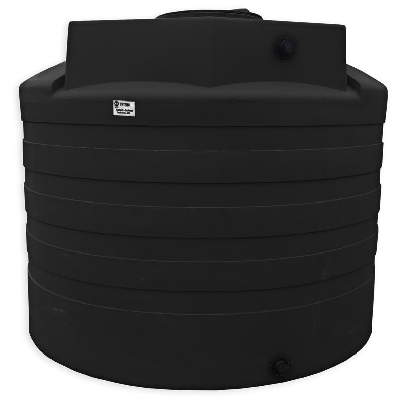 Buy 1500 Gallon Plastic Vertical Rainwater Harvesting Tank in Black by Bushman of Black color for only $1,699.99