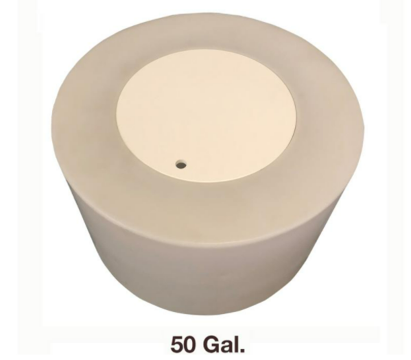 Buy 50 Gallon Plastic Vertical Bait Tank in White by Chemtainer of White color for only $177.99