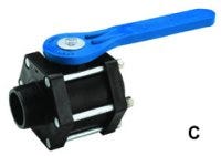 Buy 2 Inch Standard Port M x F Blue Handle Valve by Norwesco of Black color for only $39.99
