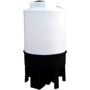 Buy 75 Gallon 20 Degree Plastic Cone Bottom Tank with Poly Stand by Chemtainer for only $899.99