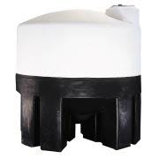 Buy 175 Gallon 30 Degree Plastic Cone Bottom Tank with Poly Stand in White by Norwesco of White color for only $919.99