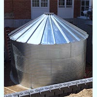 Buy 9500 Gallon Corrugated Steel Rainwater Harvesting Tank with 30 Degree Roof by CWS Residential, Inc. for only $12,832.86