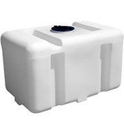 Buy 150 Gallon Plastic Portable Utility Tank in White by Custom Roto Mold of White color for only $576.00