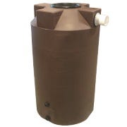 Buy 100 Gallon Plastic Vertical Rainwater Harvesting Tank in Brown by Bushman of Brown color for only $449.99