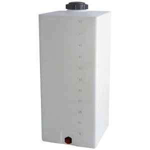 Buy 55 Gallon Plastic Vertical Liquid Storage Tank without Fittings in White by DuraCast of White color for only $214.69