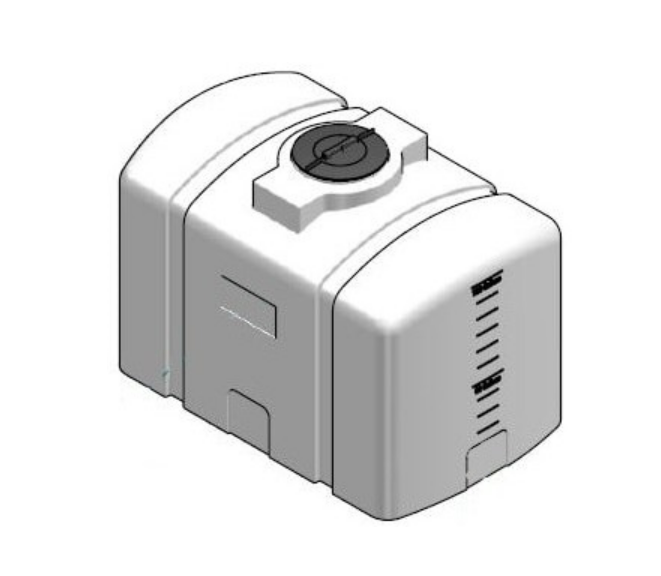 Buy 125 Gallon Plastic Loaf Tank in White no Fitting by DuraCast of White color for only $301.97