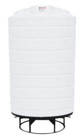 Buy 3000 Gallon 15 Degree Plastic Cone Bottom Tank with Stand by Enduraplas of White color for only $6,453.00