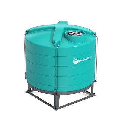 Buy 1600 Gallon 15 Degree Plastic Vertical Cone Bottom Tank with Stand by Enduraplas for only $5,071.50