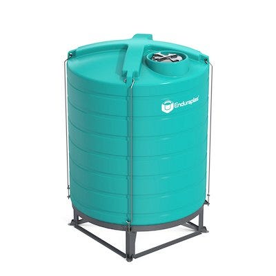 Buy 2500 Gallon 15 Degree Plastic Vertical Cone Bottom Tank with Stand by Enduraplas for only $5,845.50