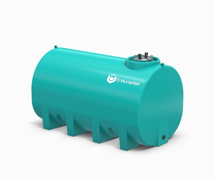 Buy 2200 Gallon Plastic Horizontal Skid Mounted Storage Tank with Frame and Sump Bottom in Black by Enduraplas of Black color for only $8,800.00